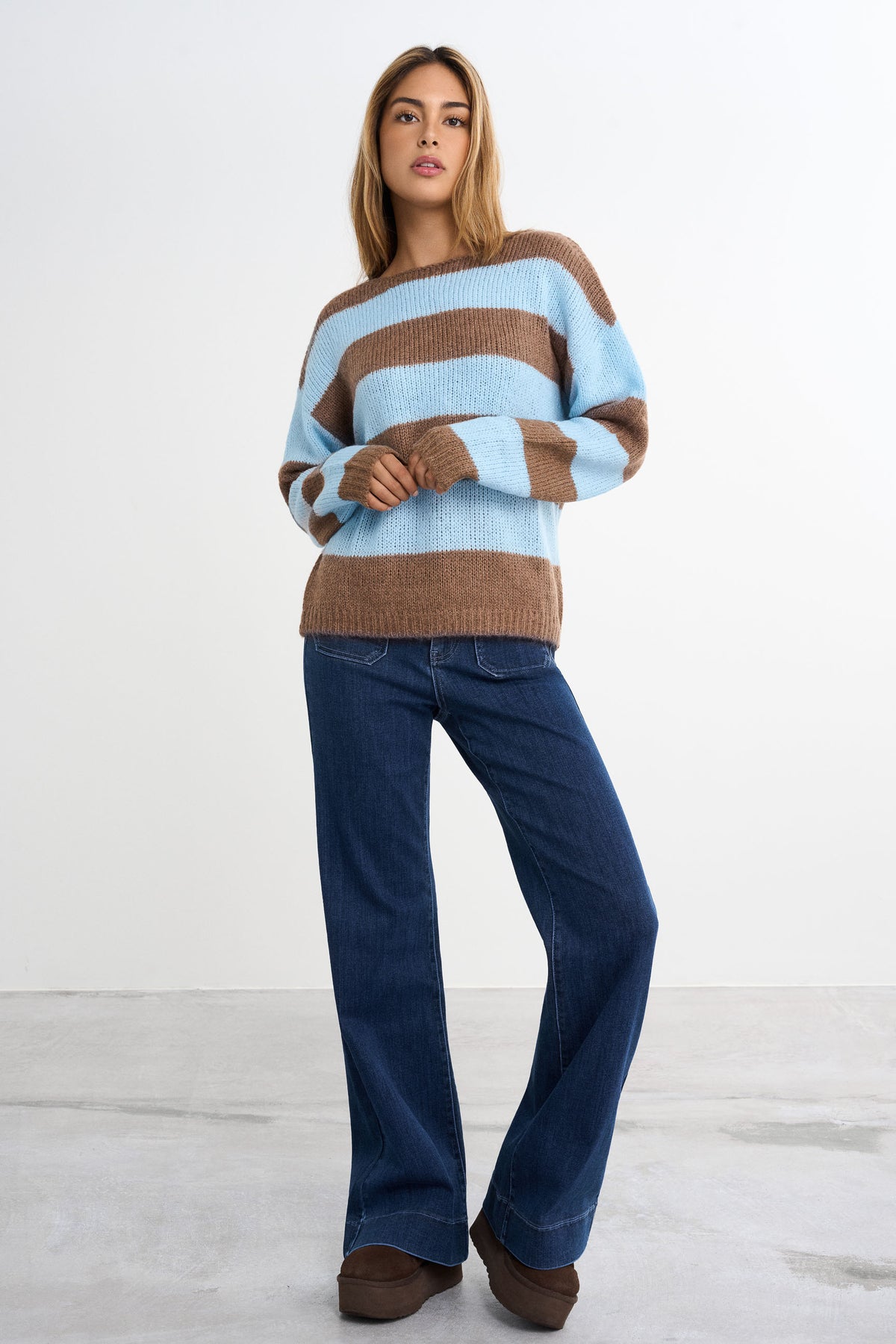 Knitted Striped Sweater