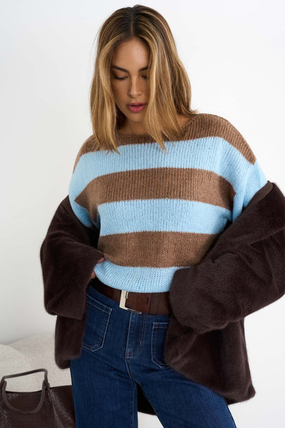 Knitted Striped Sweater