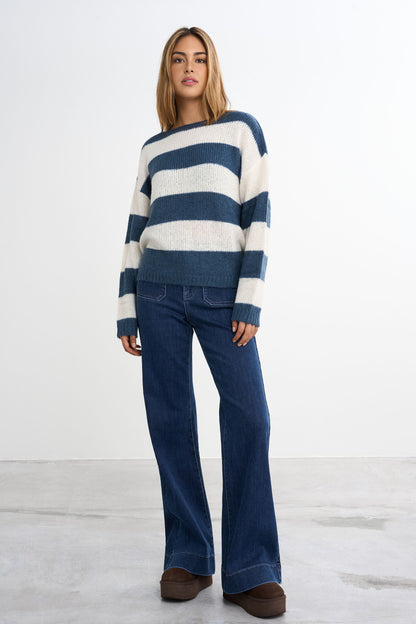 Knitted Striped Sweater