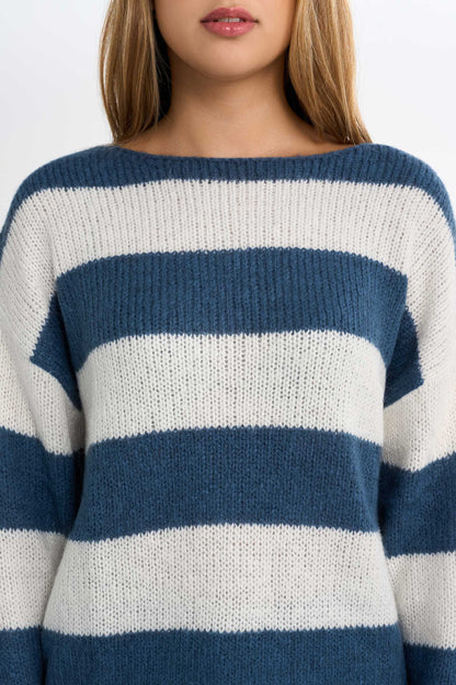 Knitted Striped Sweater