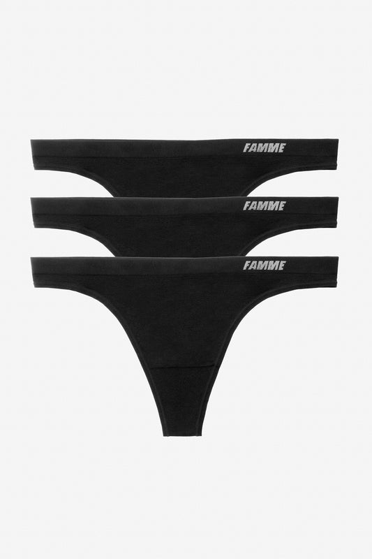 3-Pack Seamless Thong