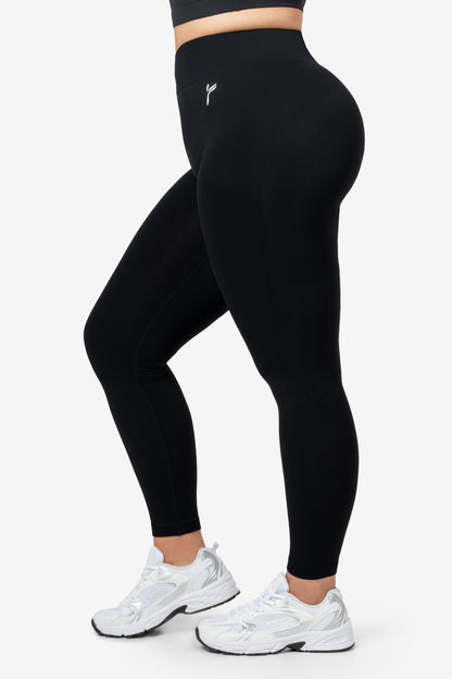 Black Lunge Scrunch Leggings - for dame - Famme - Leggings