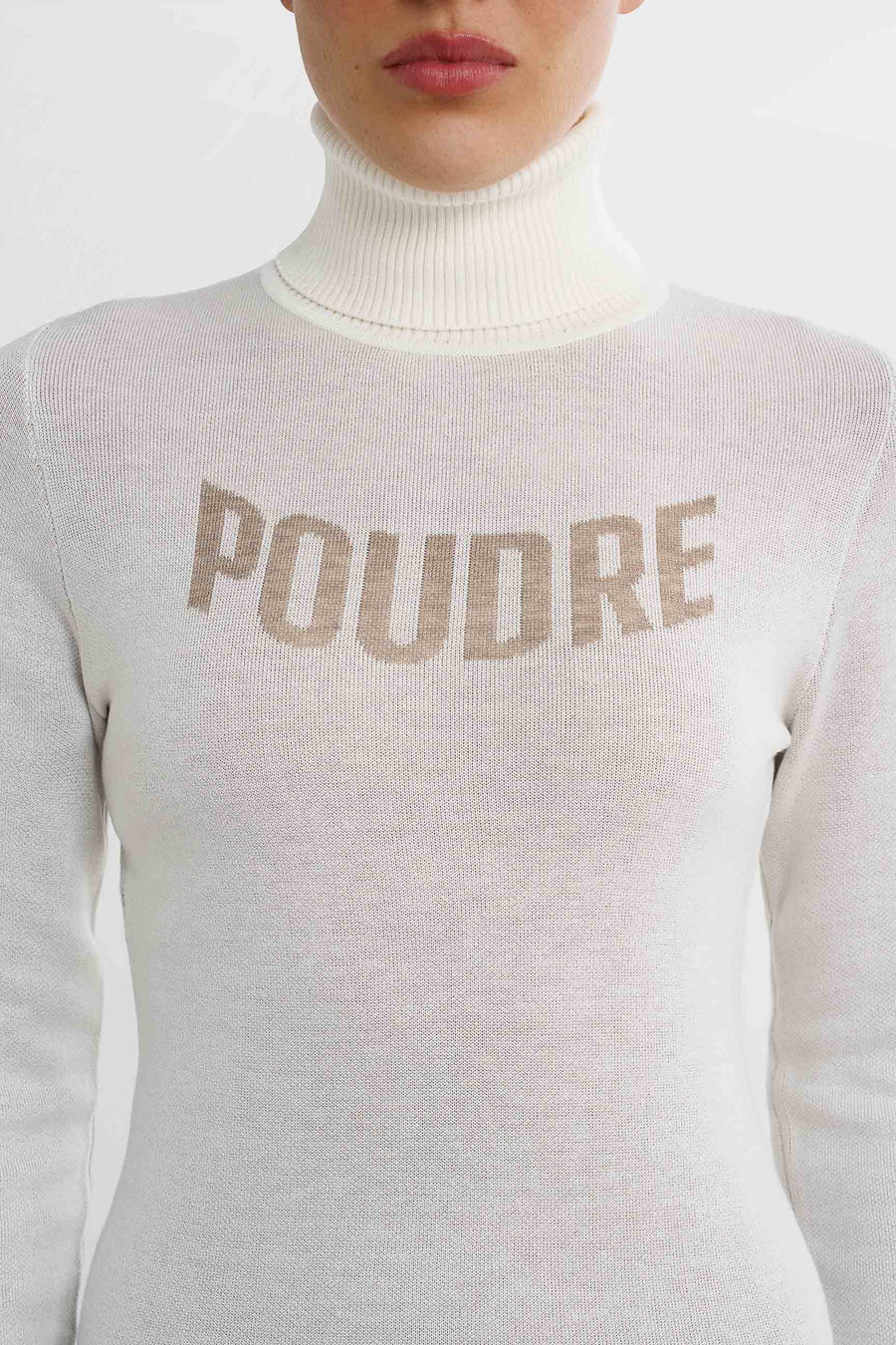 Poudre Ski Sweater · White/Beige