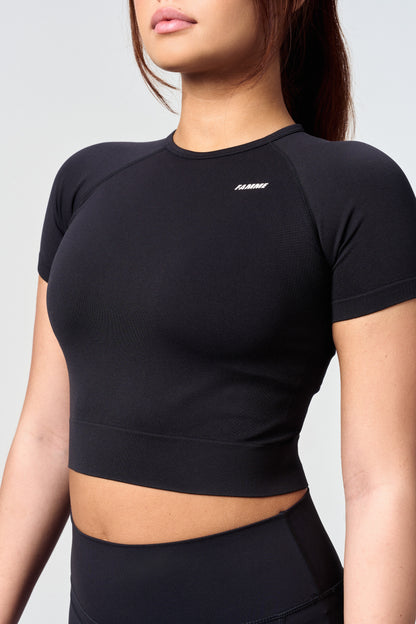 Seamless Cropped T-Shirt - for dame - Famme - T-Shirt